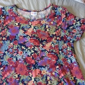 Lularoe Floral Carly High-Low Hem Dress